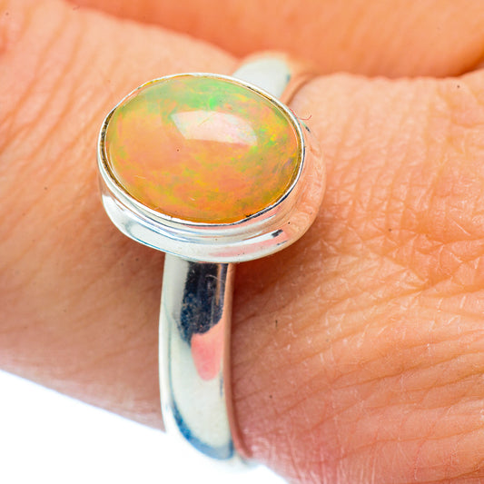 Ethiopian Opal Rings handcrafted by Ana Silver Co - RING35939