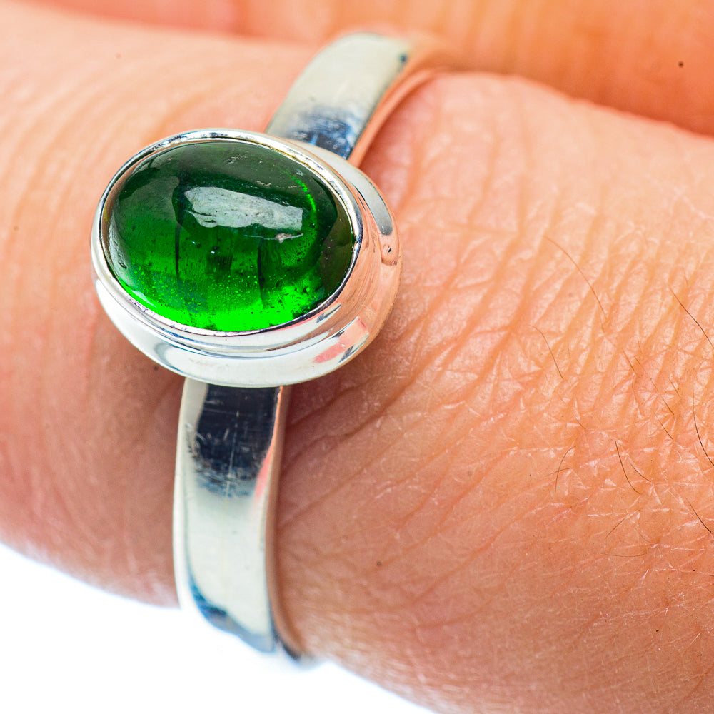Chrome Diopside Rings handcrafted by Ana Silver Co - RING35987