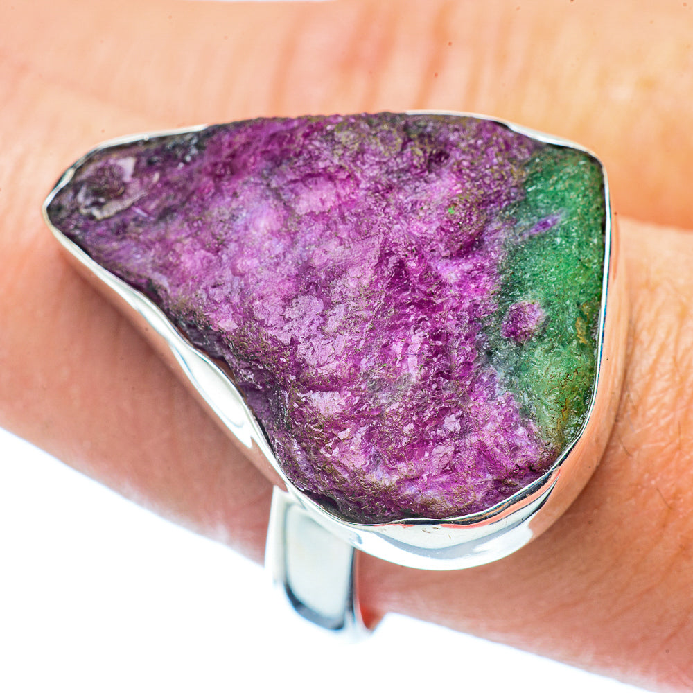 Ruby Zoisite Rings handcrafted by Ana Silver Co - RING36080