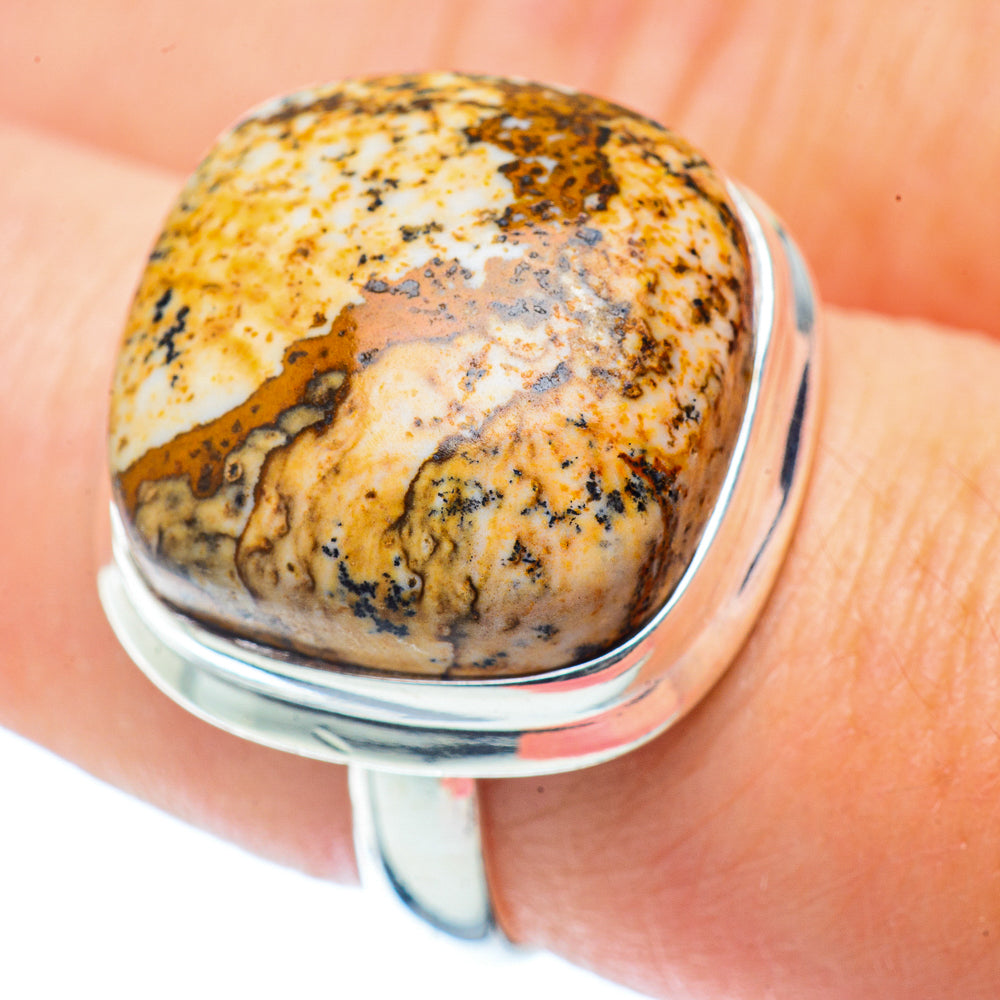 Picture Jasper Rings handcrafted by Ana Silver Co - RING36122