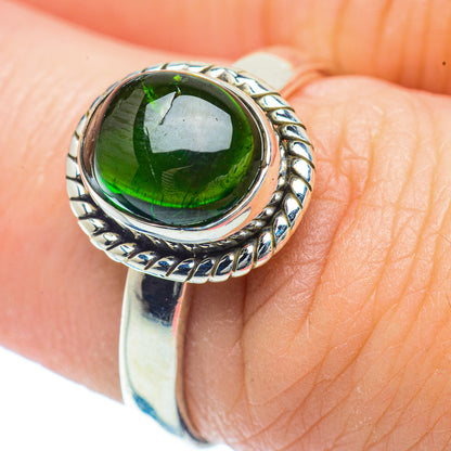 Chrome Diopside Rings handcrafted by Ana Silver Co - RING36163