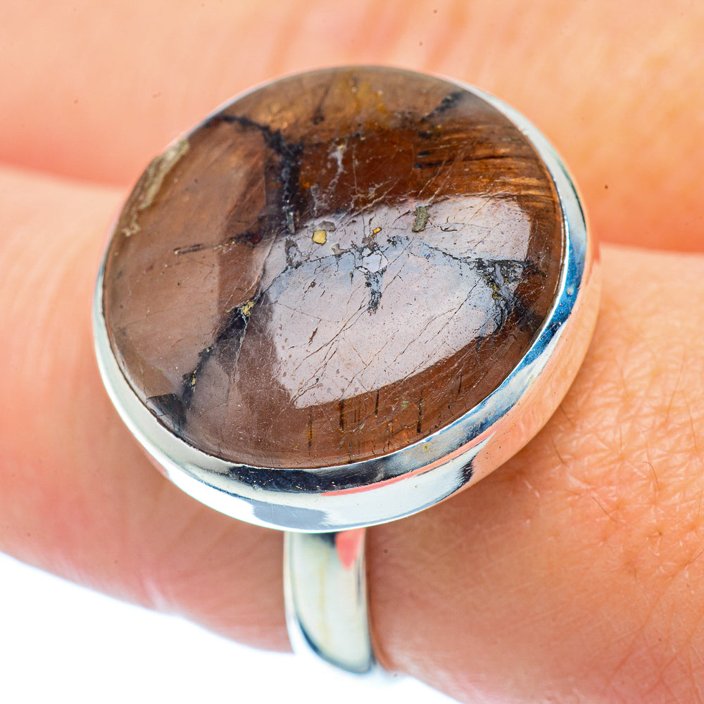 Chiastolite Rings handcrafted by Ana Silver Co - RING36164