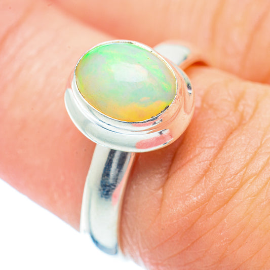Ethiopian Opal Rings handcrafted by Ana Silver Co - RING36231