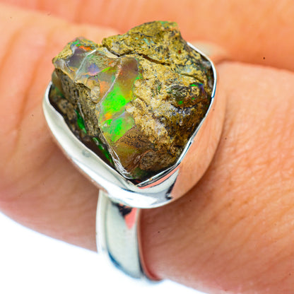 Ethiopian Opal Rings handcrafted by Ana Silver Co - RING36272