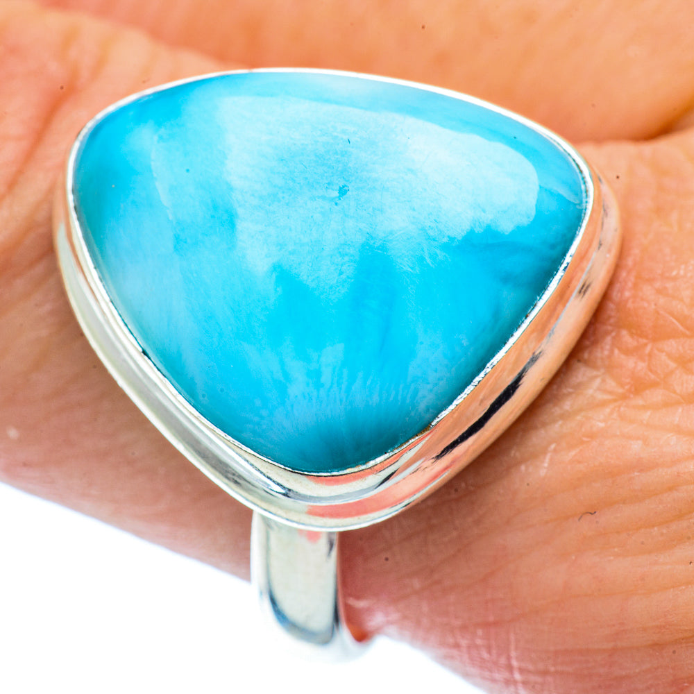 Larimar Rings handcrafted by Ana Silver Co - RING36279