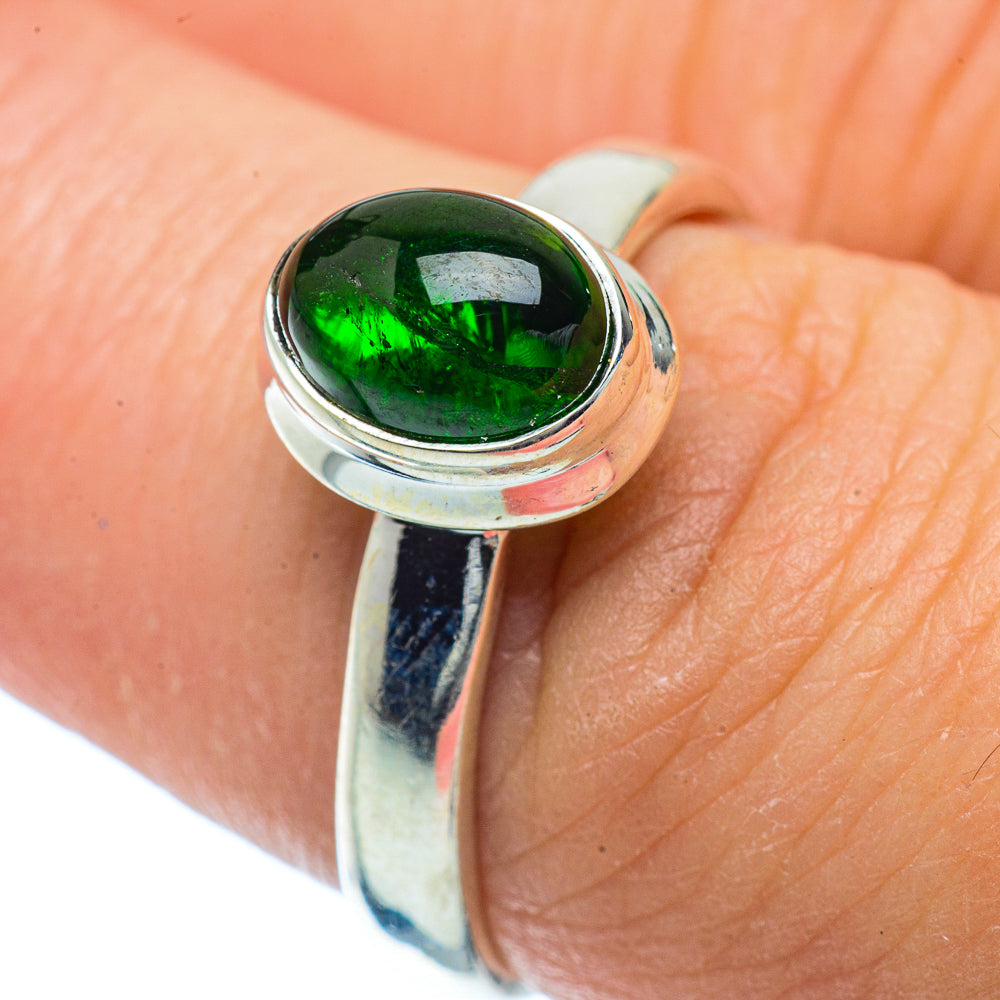 Chrome Diopside Rings handcrafted by Ana Silver Co - RING36291