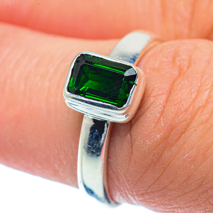 Chrome Diopside Rings handcrafted by Ana Silver Co - RING36332