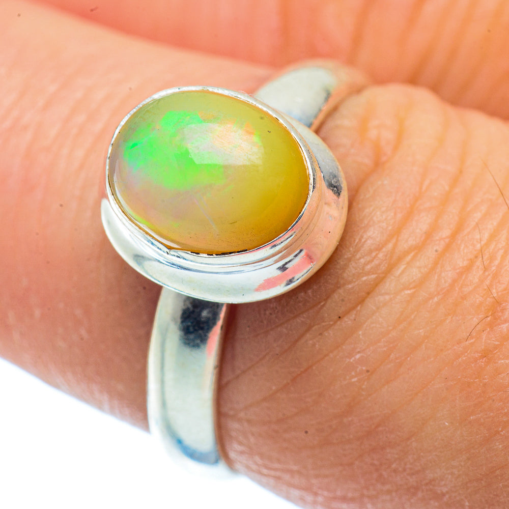 Ethiopian Opal Rings handcrafted by Ana Silver Co - RING36349