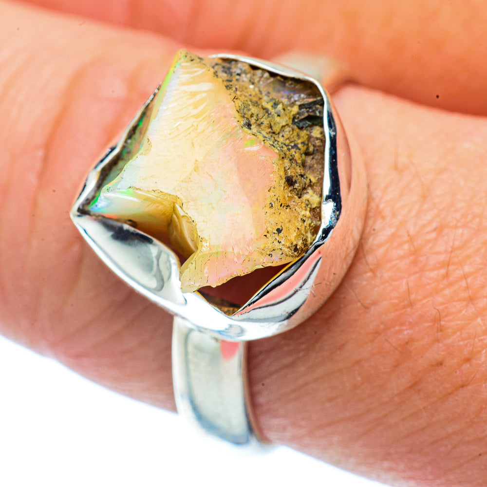 Ethiopian Opal Rings handcrafted by Ana Silver Co - RING36350