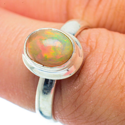 Ethiopian Opal Rings handcrafted by Ana Silver Co - RING36381
