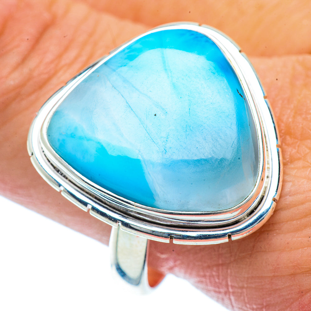 Larimar Rings handcrafted by Ana Silver Co - RING36395