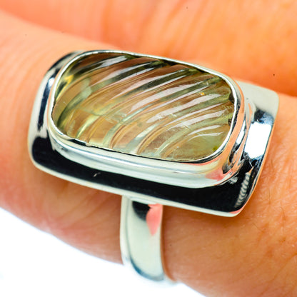 Prehnite Rings handcrafted by Ana Silver Co - RING36559