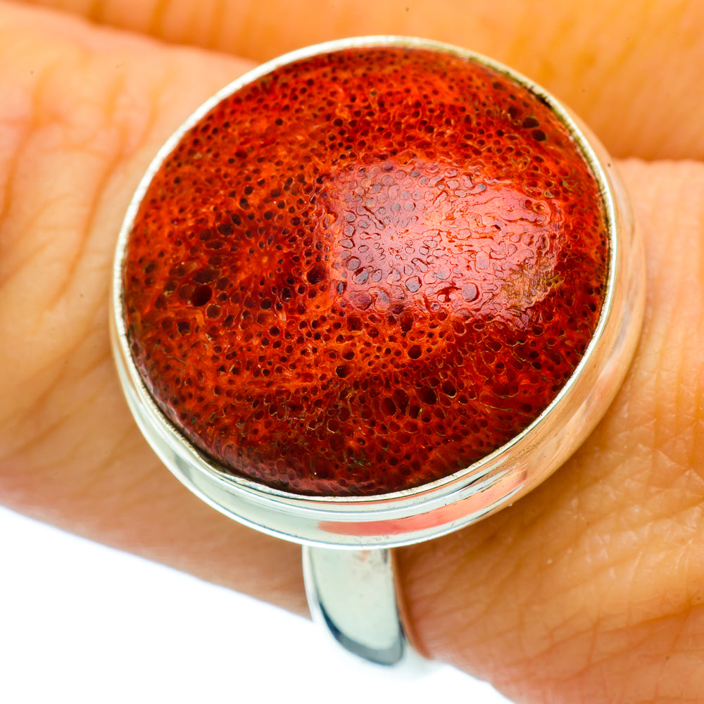 Sponge Coral Rings handcrafted by Ana Silver Co - RING36609
