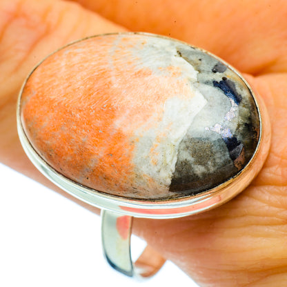 Scolecite Rings handcrafted by Ana Silver Co - RING36840