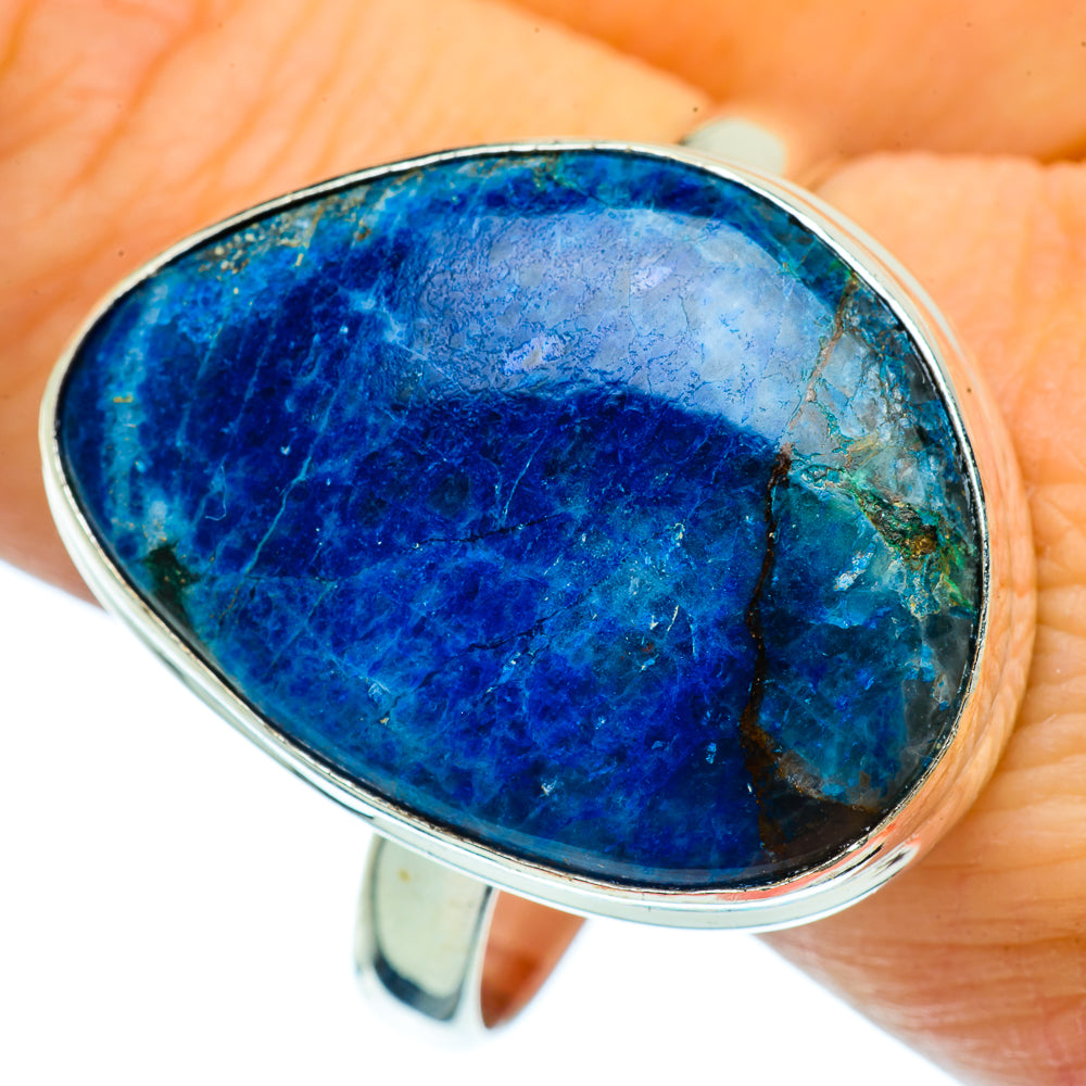 Chrysocolla In Quartz Rings handcrafted by Ana Silver Co - RING36874