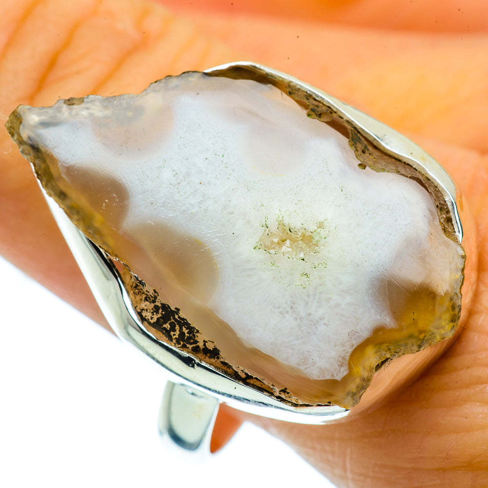 Occo Geode Slice Rings handcrafted by Ana Silver Co - RING36885