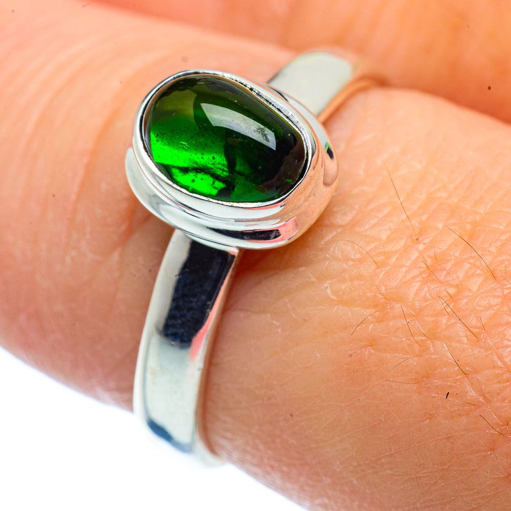 Chrome Diopside Rings handcrafted by Ana Silver Co - RING36962