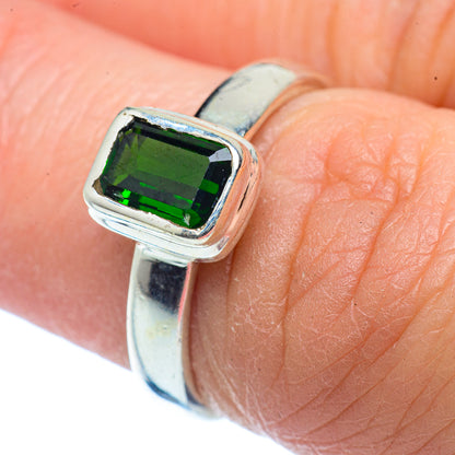 Chrome Diopside Rings handcrafted by Ana Silver Co - RING37038