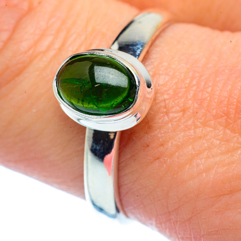 Chrome Diopside Rings handcrafted by Ana Silver Co - RING37144