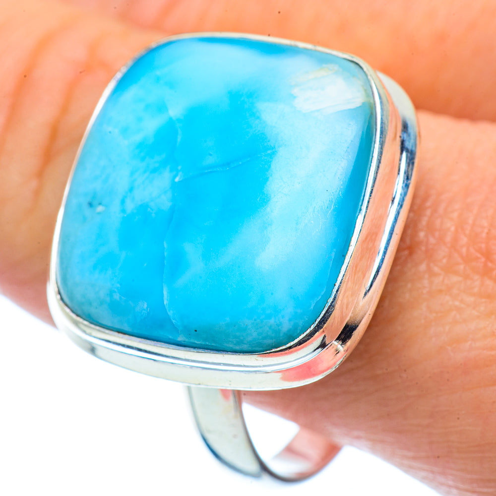 Larimar Rings handcrafted by Ana Silver Co - RING37241