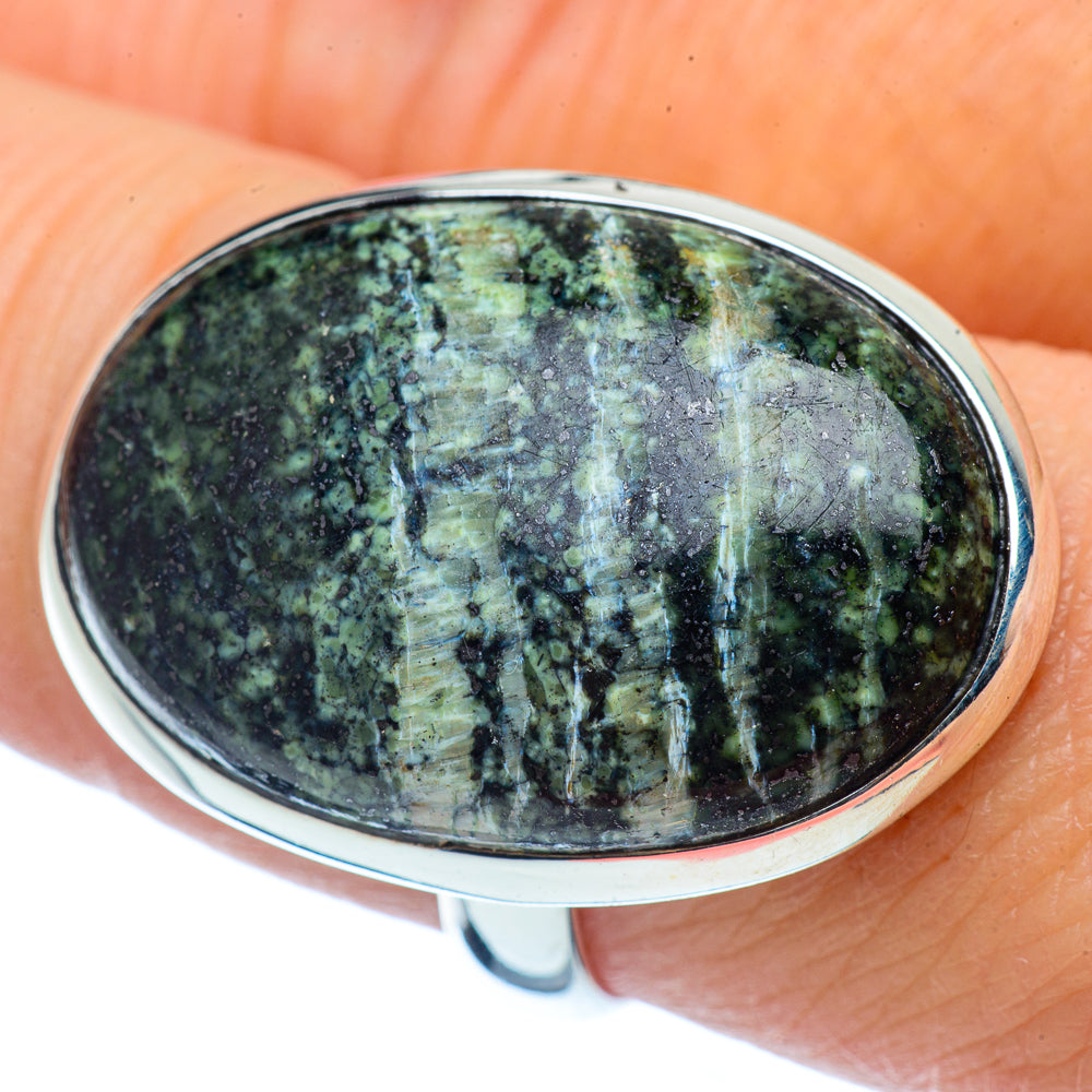 Lizard Jasper Rings handcrafted by Ana Silver Co - RING37244