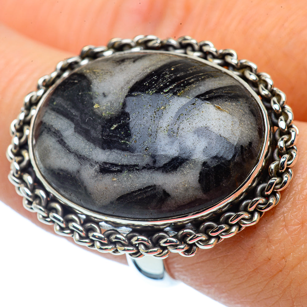 Pinolith Jasper Rings handcrafted by Ana Silver Co - RING37275