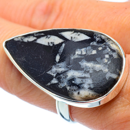 Chrysanthemum Stone Rings handcrafted by Ana Silver Co - RING37276