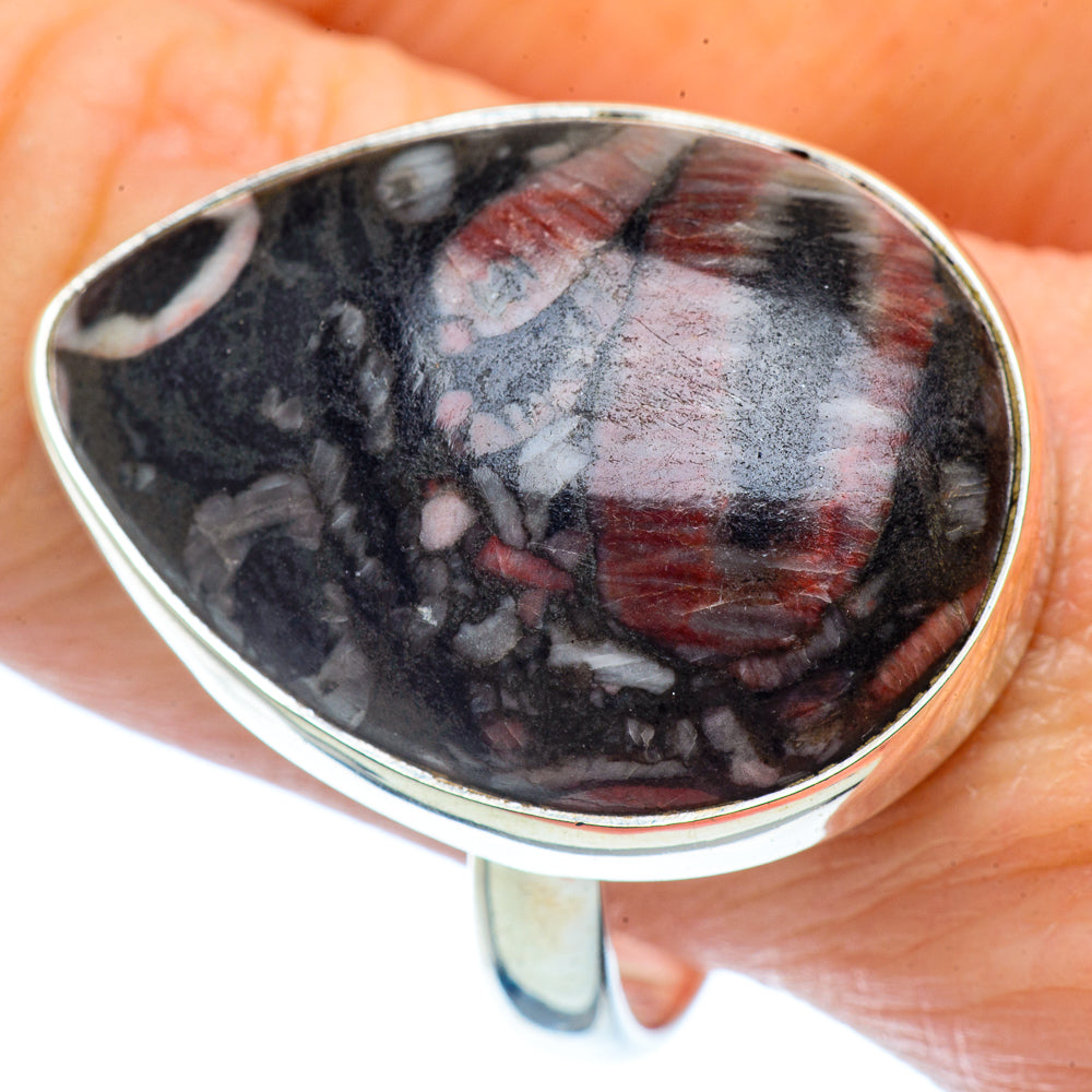 Crinoid Fossil Rings handcrafted by Ana Silver Co - RING37287