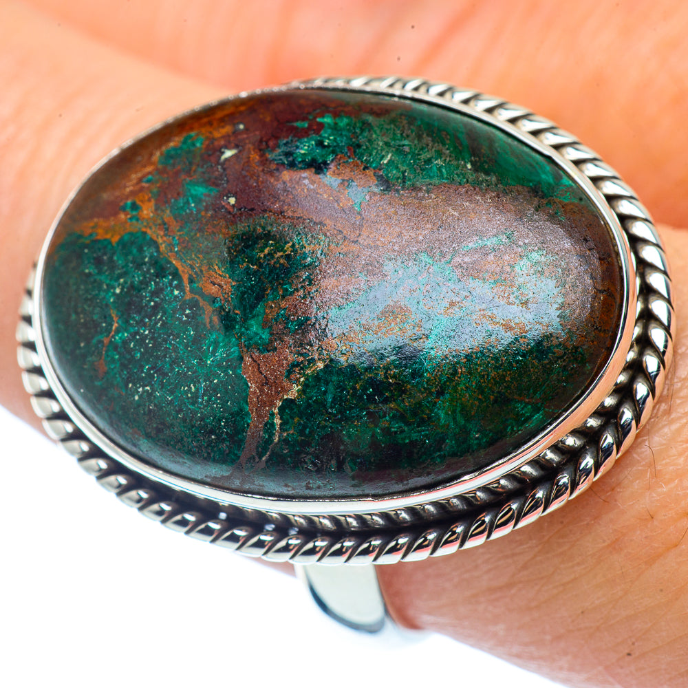 Chrysocolla Rings handcrafted by Ana Silver Co - RING37302