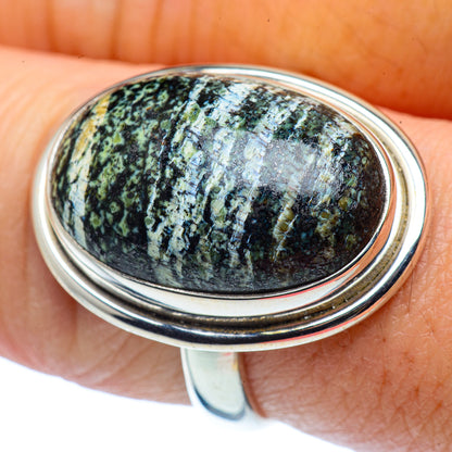 Lizard Jasper Rings handcrafted by Ana Silver Co - RING37318