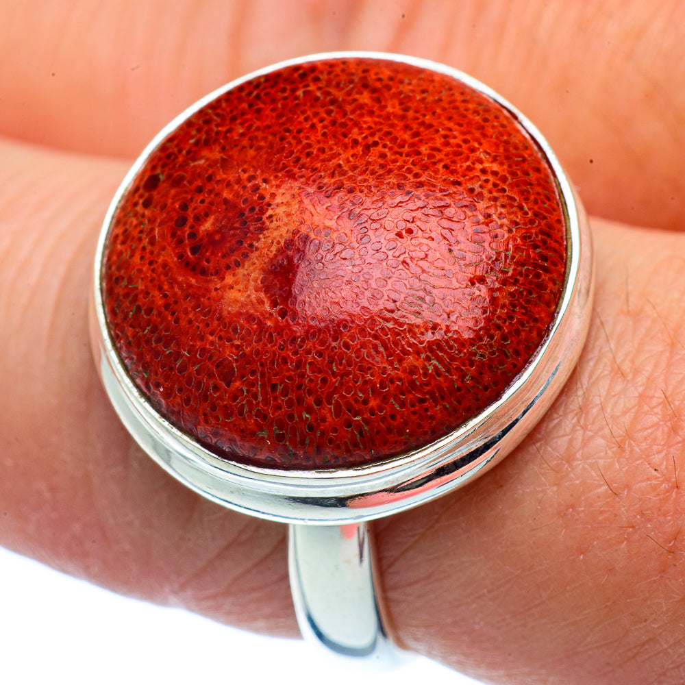 Sponge Coral Rings handcrafted by Ana Silver Co - RING37367