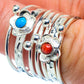 Red Coral Rings handcrafted by Ana Silver Co - RING37427