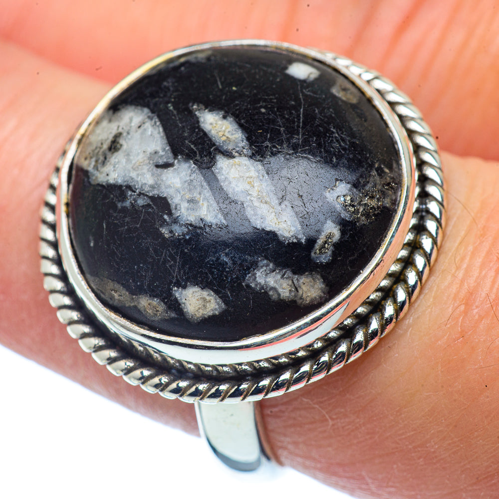 Chrysanthemum Stone Rings handcrafted by Ana Silver Co - RING37461