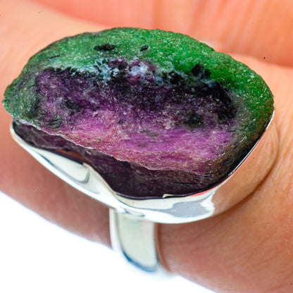 Ruby Zoisite Rings handcrafted by Ana Silver Co - RING37468