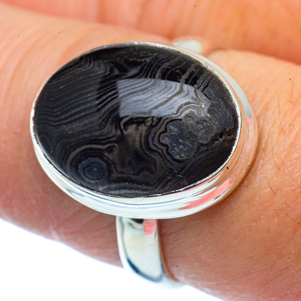 Psilomelane Rings handcrafted by Ana Silver Co - RING37507