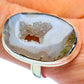 White Geode Slice Rings handcrafted by Ana Silver Co - RING37519