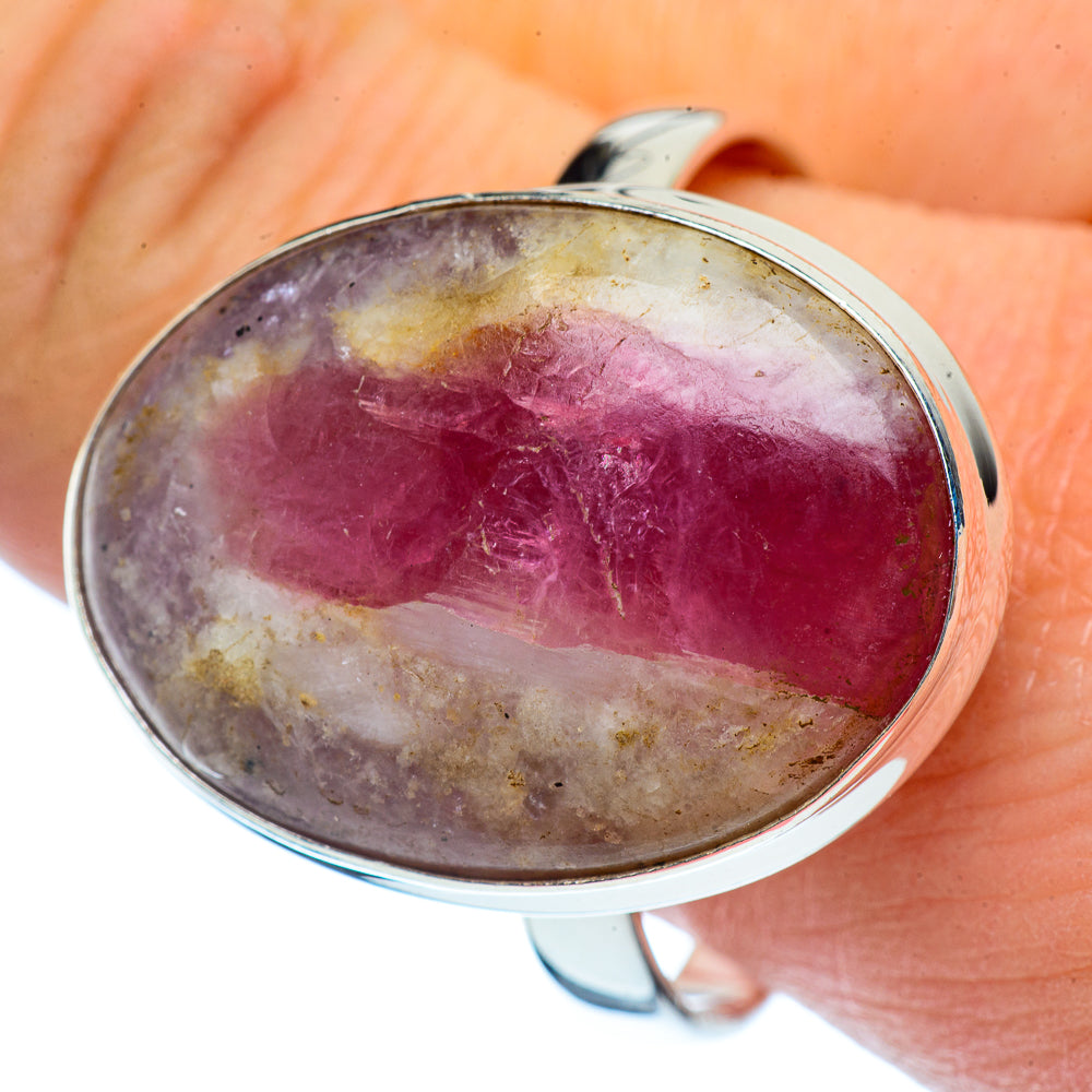 Pink Tourmaline Rings handcrafted by Ana Silver Co - RING37628