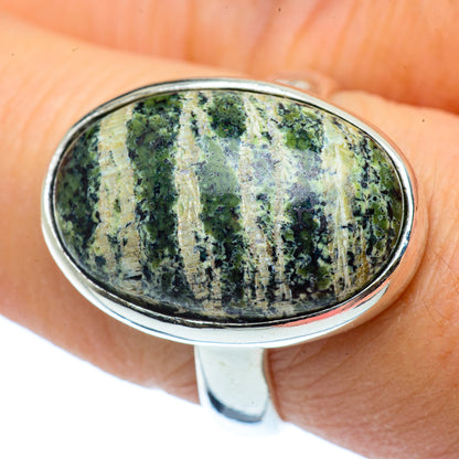 Lizard Jasper Rings handcrafted by Ana Silver Co - RING37714