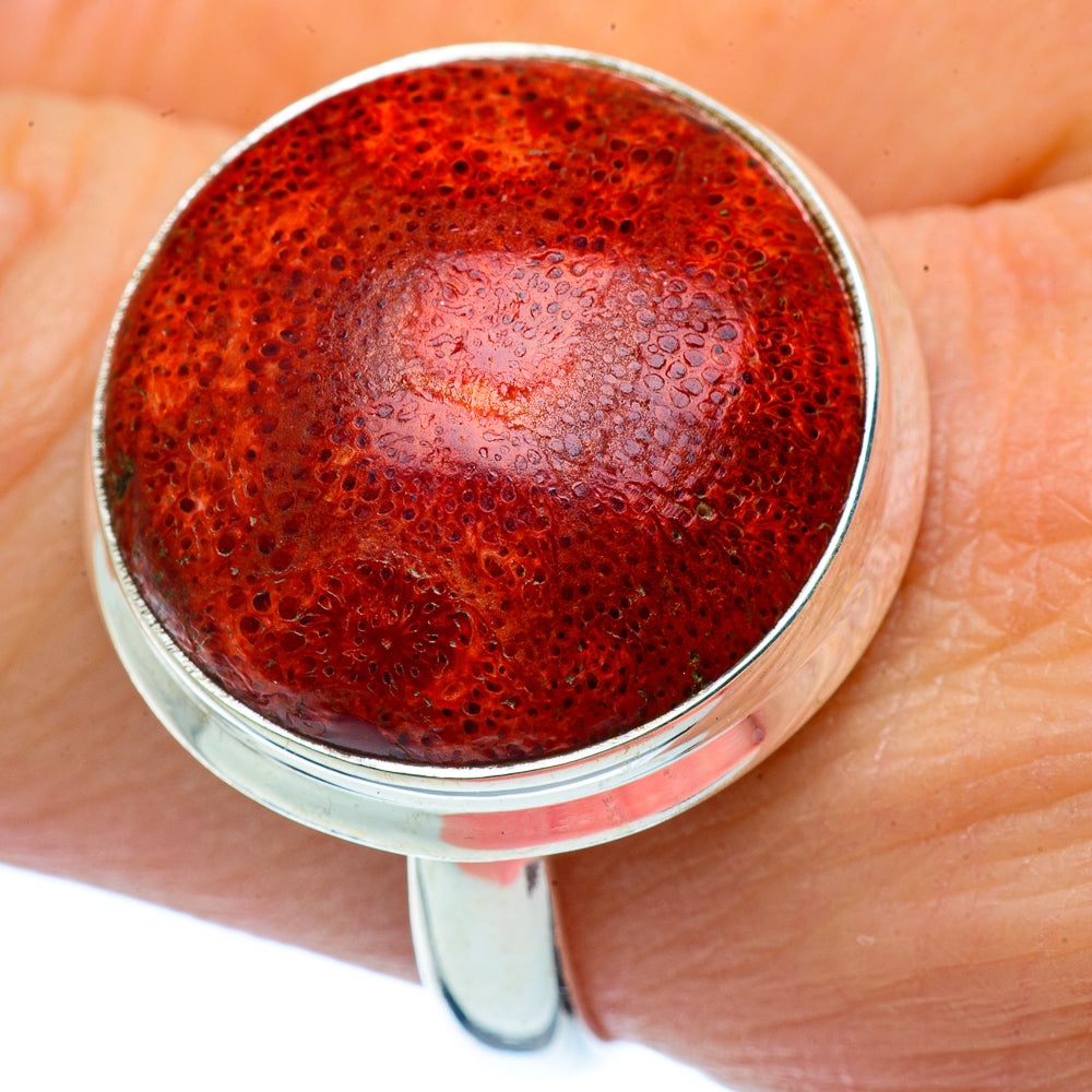 Sponge Coral Rings handcrafted by Ana Silver Co - RING37848