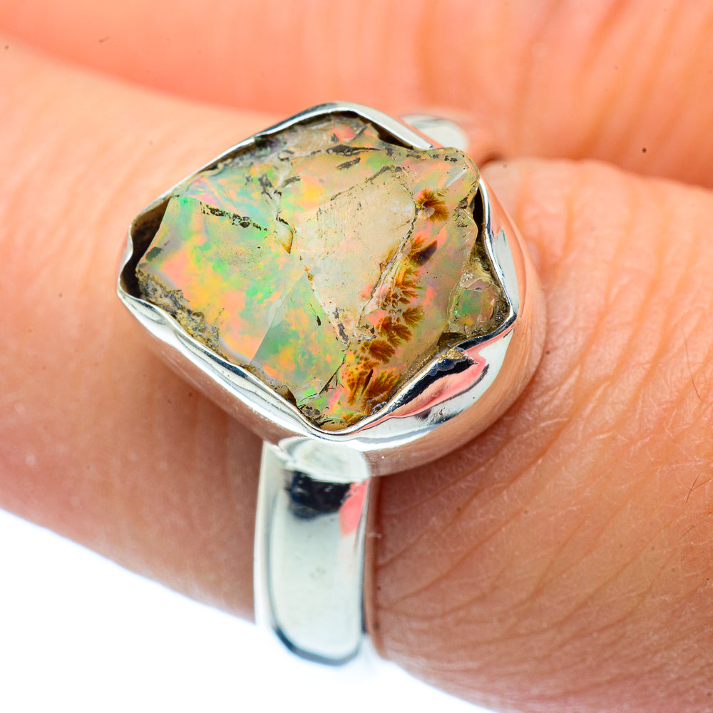 Ethiopian Opal Rings handcrafted by Ana Silver Co - RING37868