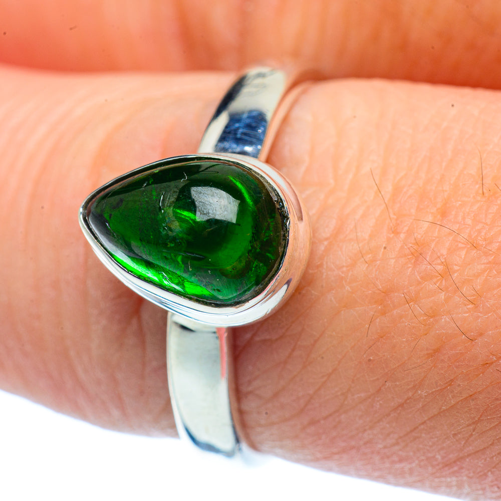 Chrome Diopside Rings handcrafted by Ana Silver Co - RING37880