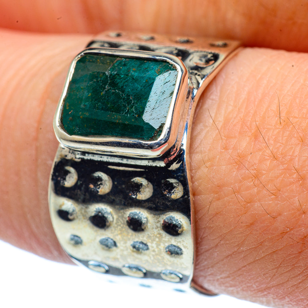 Green Sillimanite Rings handcrafted by Ana Silver Co - RING37883