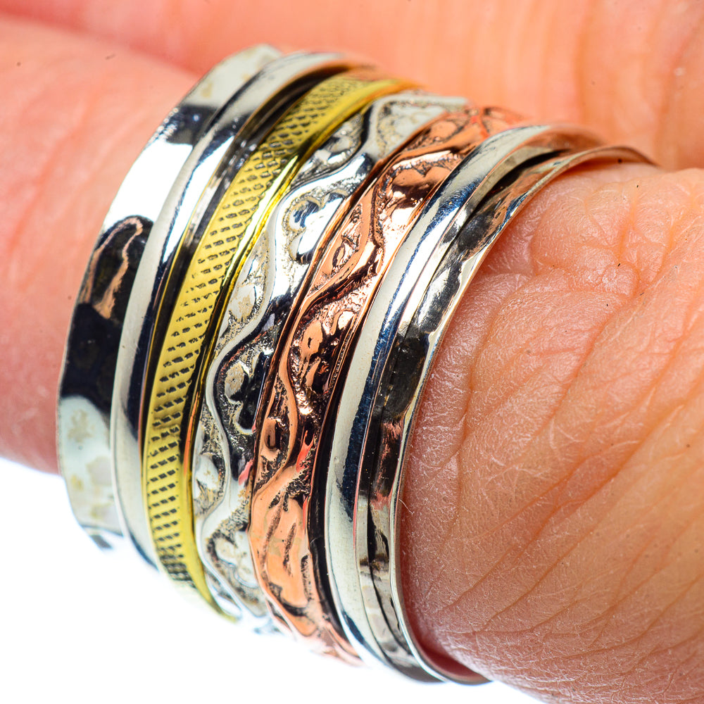 Meditation Spinner Rings handcrafted by Ana Silver Co - RING37899