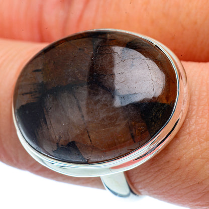Chiastolite Rings handcrafted by Ana Silver Co - RING37983