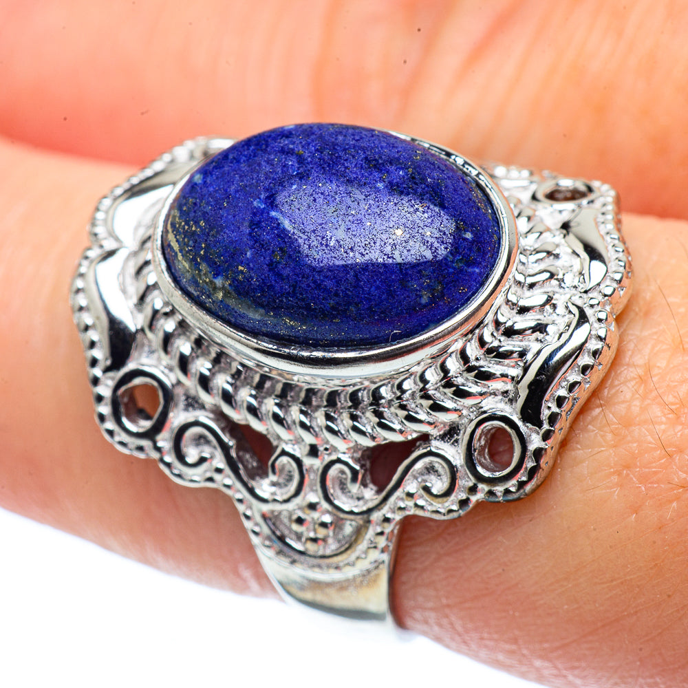 Lapis Lazuli Rings handcrafted by Ana Silver Co - RING38513