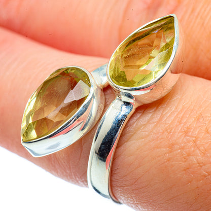 Lemon Quartz Rings handcrafted by Ana Silver Co - RING38582