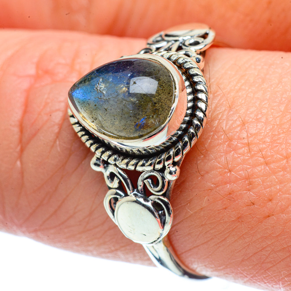 Labradorite Rings handcrafted by Ana Silver Co - RING38627
