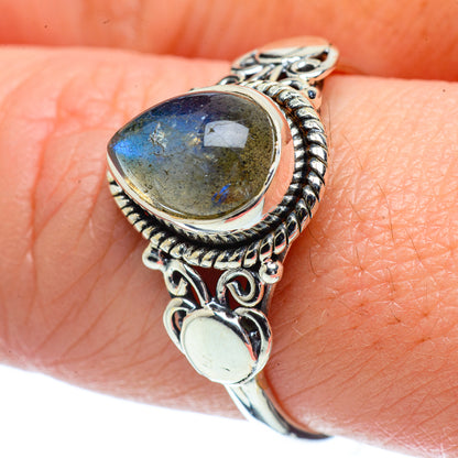 Labradorite Rings handcrafted by Ana Silver Co - RING38627