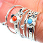 Red Coral Rings handcrafted by Ana Silver Co - RING38651