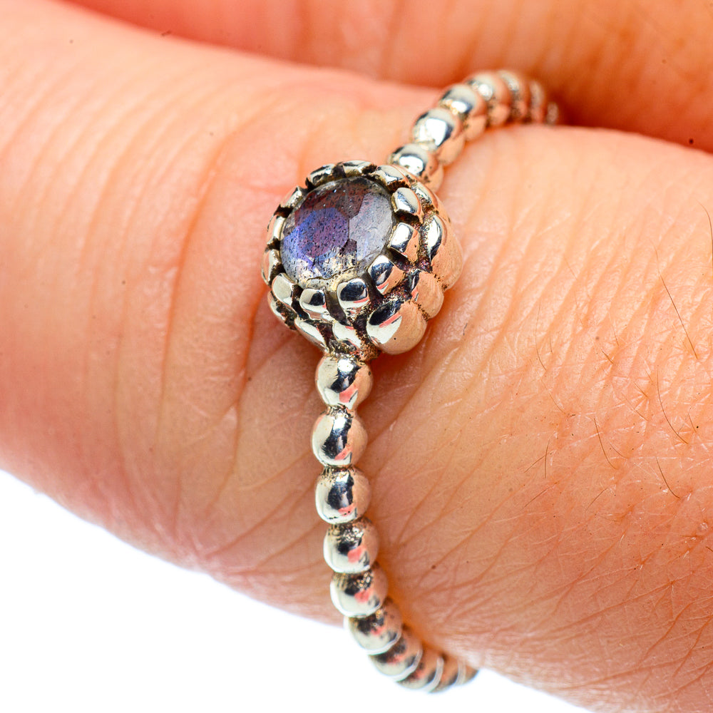 Rainbow Moonstone Rings handcrafted by Ana Silver Co - RING38720